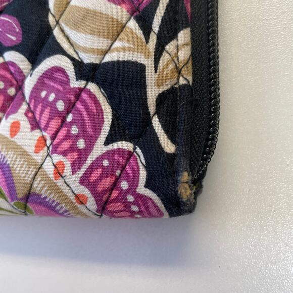 Vera Bradley Bi-Fold Zip Wristlet Wallet Floral Print Card Holder Purse - Picture 3 of 6